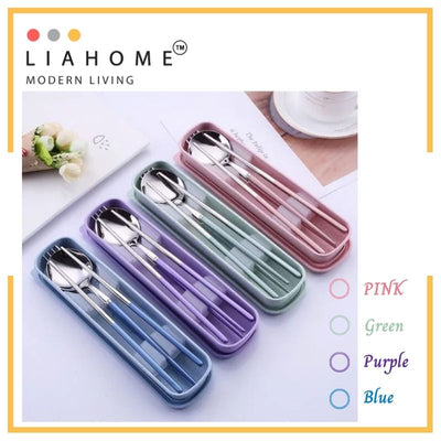 LIAHOME Portable Cutlery Set Travel Cutlery 304 Stainless Steel TABLEWARE LIAHOME