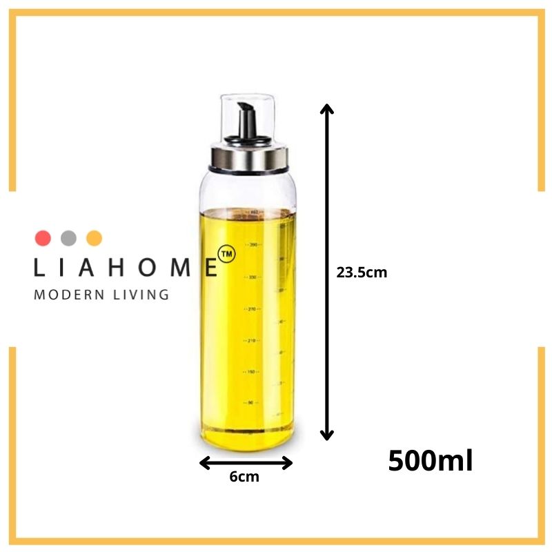 LIAHOME Borosilicate Glass Leak-proof Oil Bottle GLASS OIL BOTTLE LIAHOME