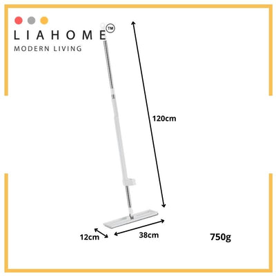 LIAHOME Microfiber Mop Self Wringing Cleaning Mop Stainless Steel Mop Pole mop LIAHOME