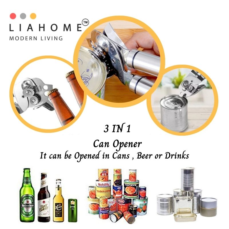 LIAHOME Multi-Function 304 Stainless Steel Can Opener Kitchen Tools CAN OPENER LIAHOME
