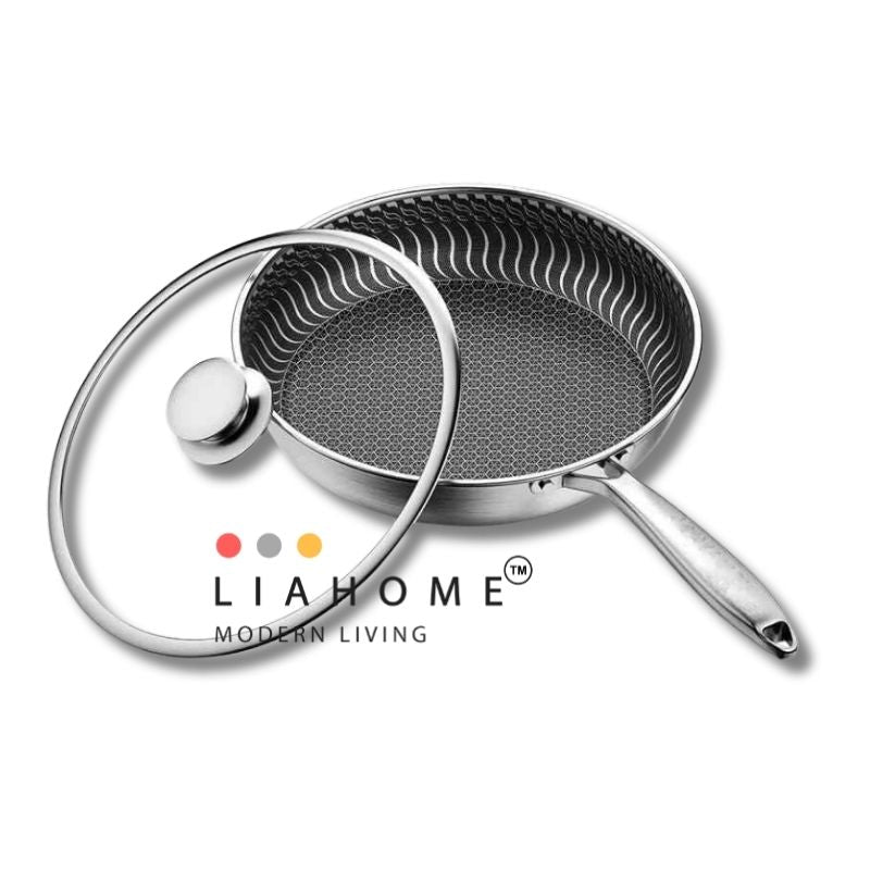 LIAHOME German Honeycomb Cookware Technology - Nonstick honeycomb 316 Stainless Steel cooking Pan - 30cm LIAHOME