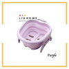 LIAHOME Foldable Footbath Massage Bucket Soaking Bucket Folding Basin FOOTBATH LIAHOME Purple
