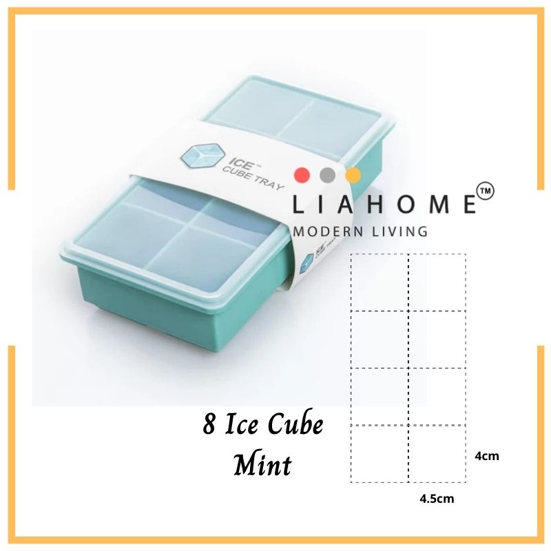LIAHOME Ice Cube Silicone Baby Food Container with Lid ICE CUBE LIAHOME Mint - 8 Ice Cube