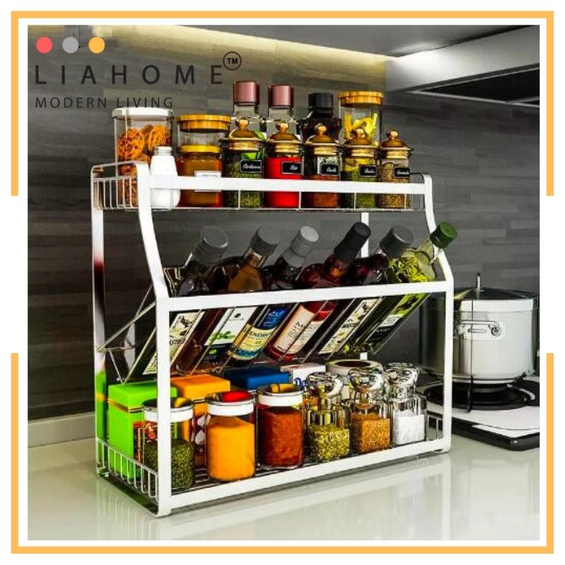 LIAHOME 3 Tier 304 Stainless Steel Kitchen Rack STORAGE RACK LIAHOME