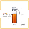 LIAHOME Borosilicate Glass Oil Vinegar Dispenser Bottle with Stainless Steel Handle  LIAHOME 500ML with Handle