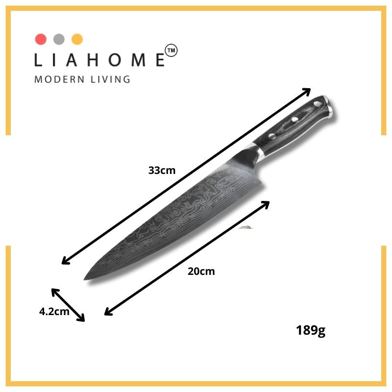 LIAHOME Professional Chef Knife 8 Inch Stainless Steel Kitchen Knife  LIAHOME   