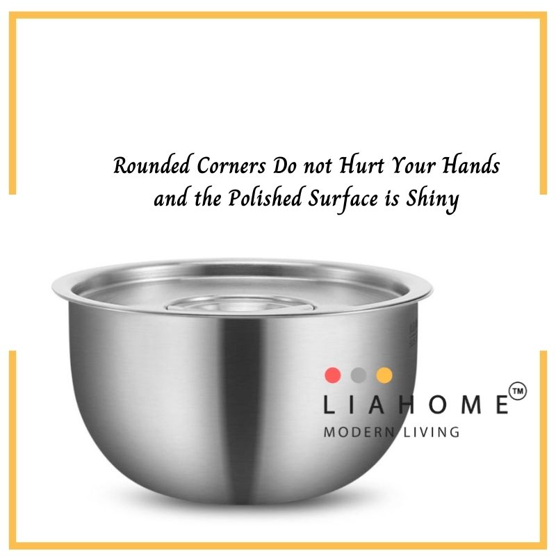 LIAHOME 304 Stainless Steel Steam Eggs Bowl with Lid steam egg bowl LIAHOME   