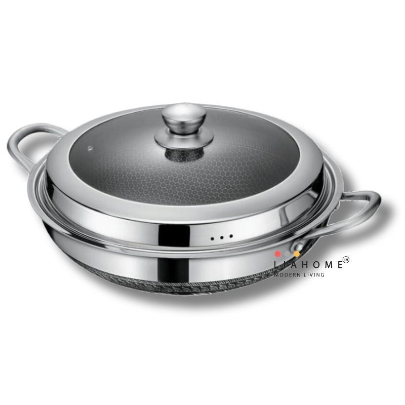LIAHOME Nonstick Honeycomb 316 Stainless Steel Cooking Wok  - 40cm  LIAHOME   
