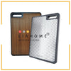 LIAHOME SU316 Rubik's Cube Stainless Steel and African Ebony Wood Cutting Board  LIAHOME   