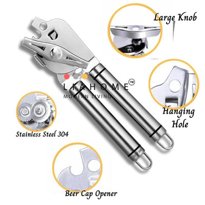 LIAHOME Multi-Function 304 Stainless Steel Can Opener Kitchen Tools CAN OPENER LIAHOME