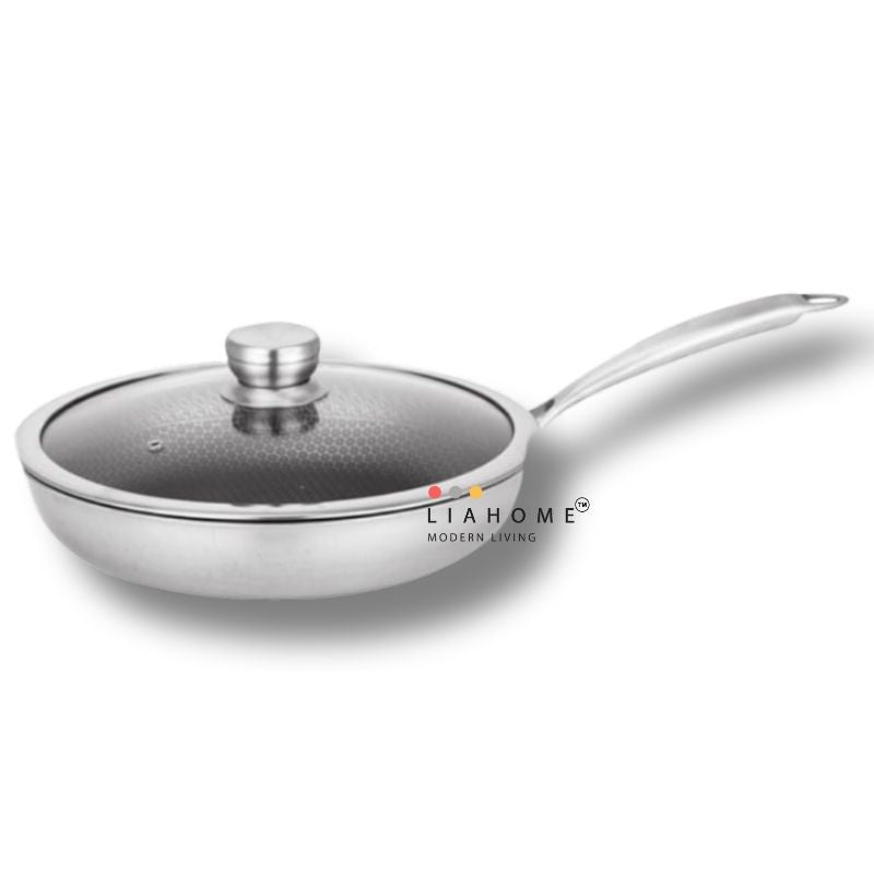 LIAHOME German Honeycomb Cookware Technology - Nonstick honeycomb 316 Stainless Steel cooking Pan - 30cm  LIAHOME   