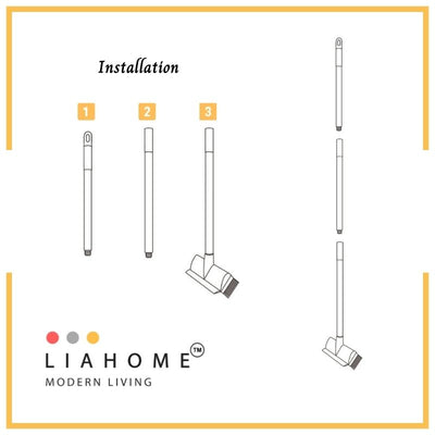 LIAHOME Floor Scrub Brush with Long Handle 2 in 1 Scrape and Brush Bath Brushes LIAHOME