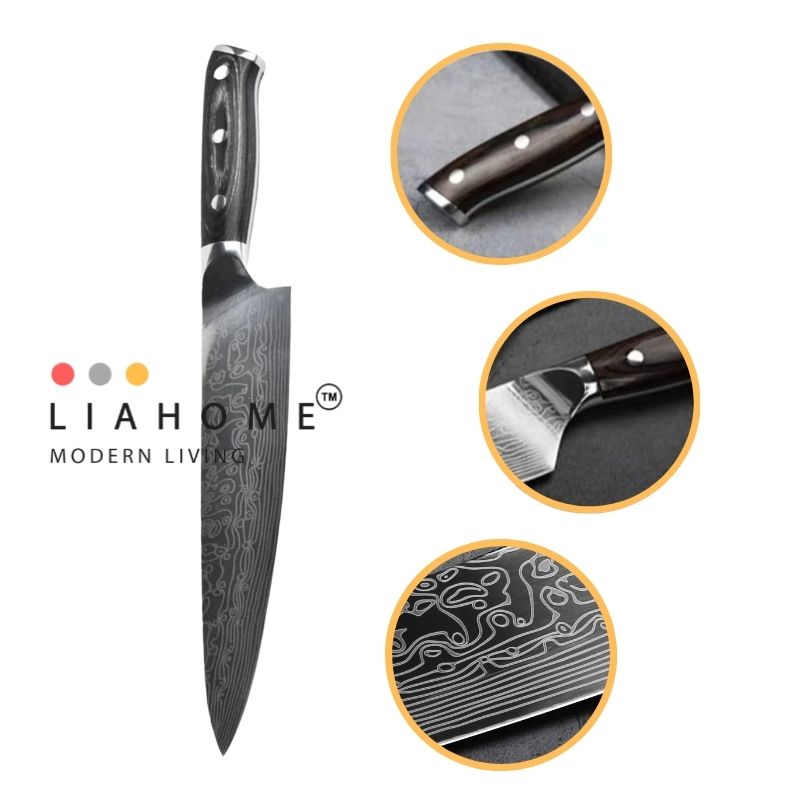 LIAHOME Professional Chef Knife 8 Inch Stainless Steel Kitchen Knife  LIAHOME