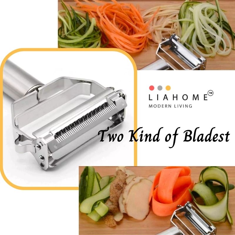 LIAHOME Stainless Steel 304 Julienne Peeler Multifunctional Kitchen Peeler Slicer PEELER LIAHOME