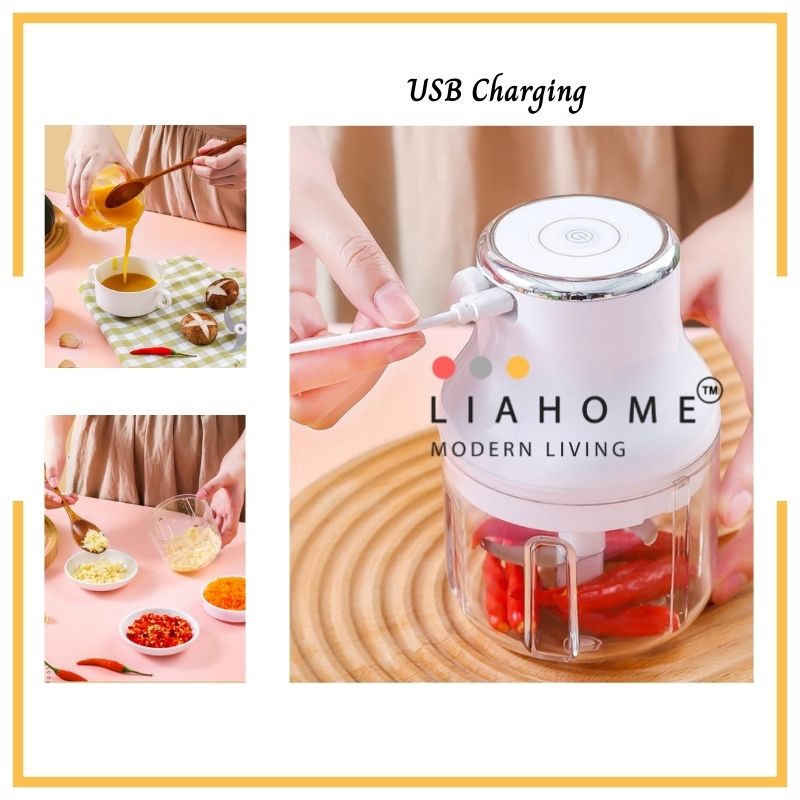 LIAHOME Kitchen USB Electric Garlic Masher Mini Food Chopper USB CHOPPING LIAHOME