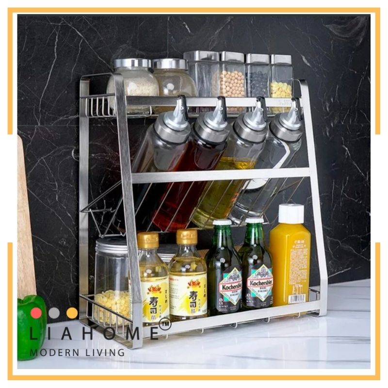 LIAHOME 3 Tier 304 Stainless Steel Kitchen Rack STORAGE RACK LIAHOME