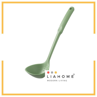 LIAHOME Food Grade Silicon Soup Ladle Soup Spoon silicon soup ladle LIAHOME Green