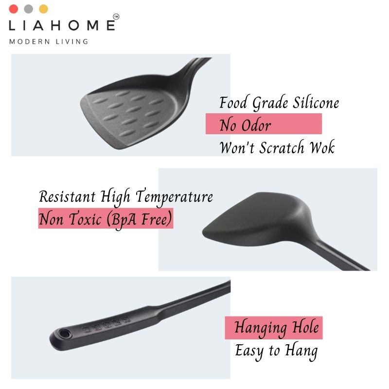 LIAHOME Food Grade Silicon Cooking Spatula Silicon Shovel SPATULA LIAHOME