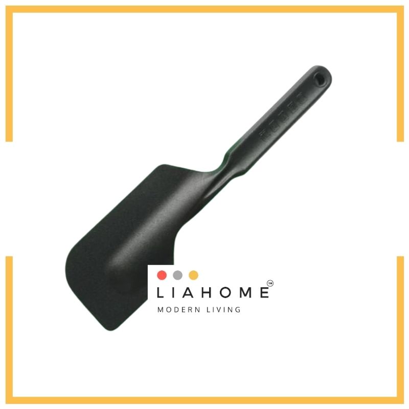 LIAHOME Food Grade Silicon Baking Spatula Cream Butter Cake Spatula SILICON BAKING SPATU;A LIAHOME Black
