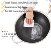 LIAHOME Nonstick honeycomb 316 Stainless Steel cooking wok By LIAHOME- 34cm  LIAHOME