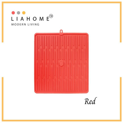 LIAHOME Multipurpose Durable Food Grade Silicon Coaster | Surface Protector | Non-Slip Table Mat | Heat Resistant SILICON MAT LIAHOME Red