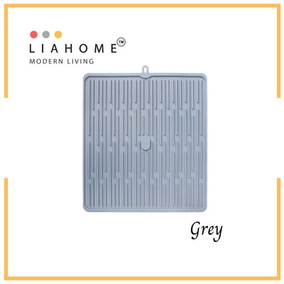LIAHOME Multipurpose Durable Food Grade Silicon Coaster | Surface Protector | Non-Slip Table Mat | Heat Resistant SILICON MAT LIAHOME Grey