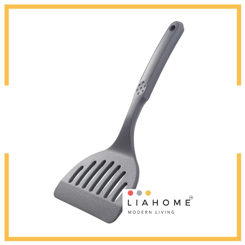 LIAHOME Food Grade Silicon Turner Omelette Spatula SILICON TURNER LIAHOME Grey