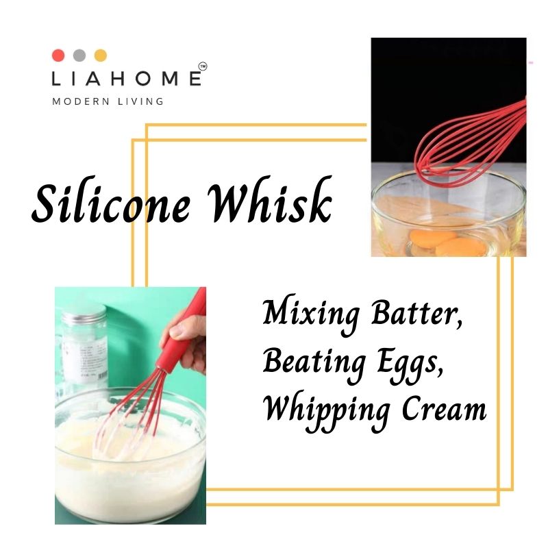 LIAHOME Food Grade Silicon Egg Beater Silicone Egg Whisk WHISK LIAHOME