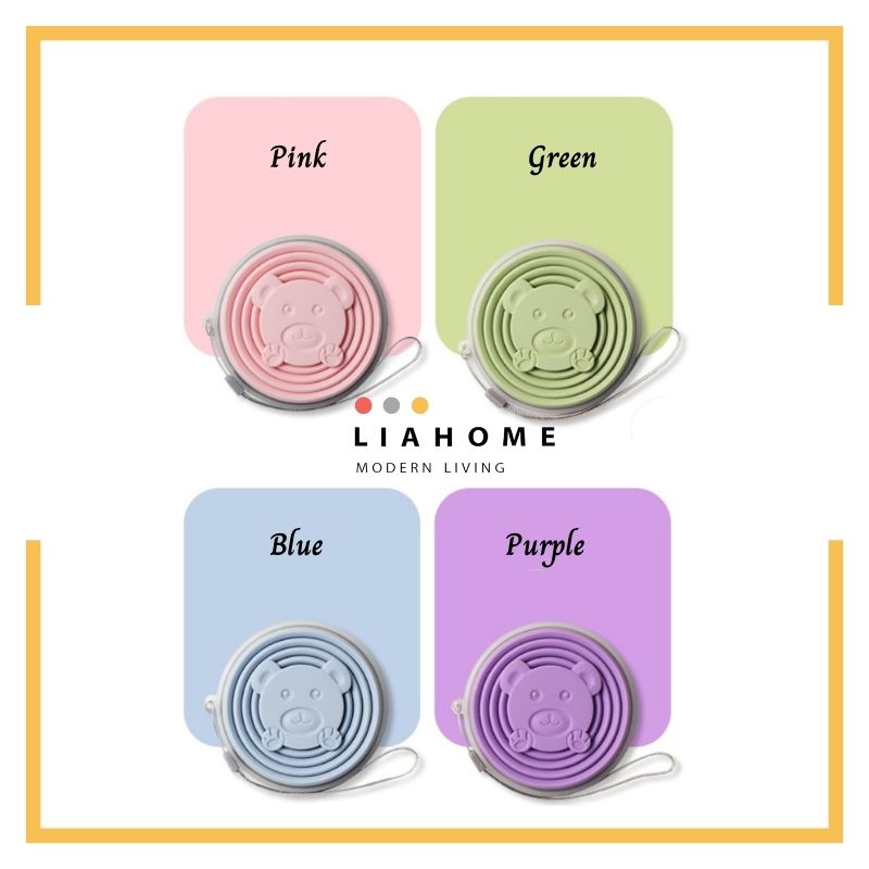 LIAHOME Silicone Foldable Cup Reusable Collapsible Cup BPA Free collapsible cup LIAHOME   