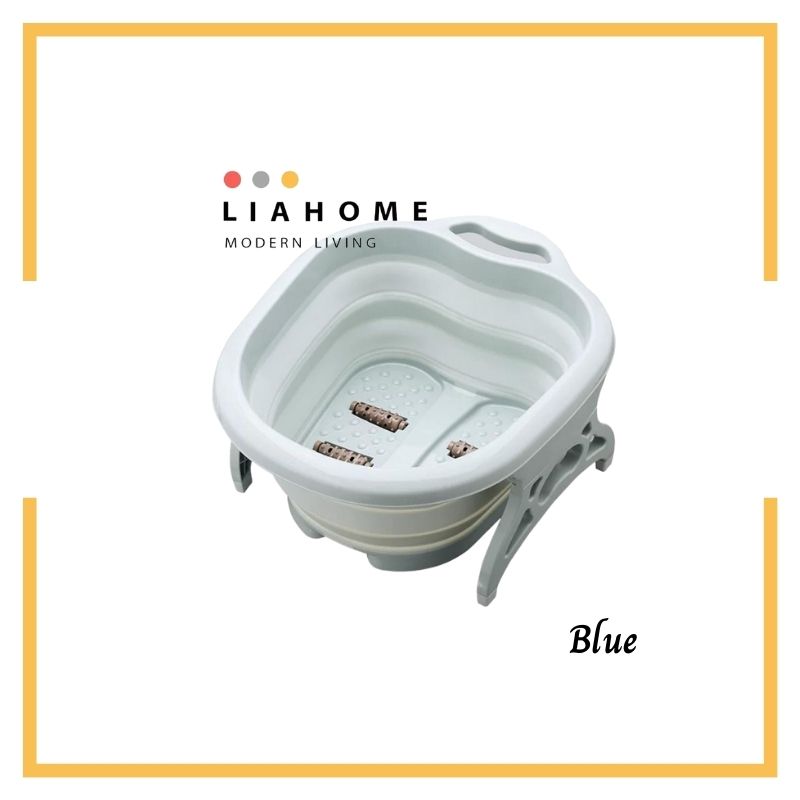 LIAHOME Foldable Footbath Massage Bucket Soaking Bucket Folding Basin FOOTBATH LIAHOME   