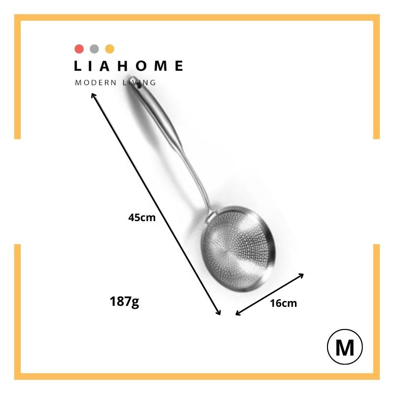 LIAHOME SUS 304 Stainless Steel Skimmer Strainer Kitchen STRAINER LIAHOME M