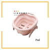 LIAHOME Foldable Footbath Massage Bucket Soaking Bucket Folding Basin FOOTBATH LIAHOME Pink