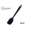 LIAHOME Food Grade Silicone Spatula Blade Cake Baking Tools -27.5cm/ 20.7cm SILICON SPATULA LIAHOME Black -27cm